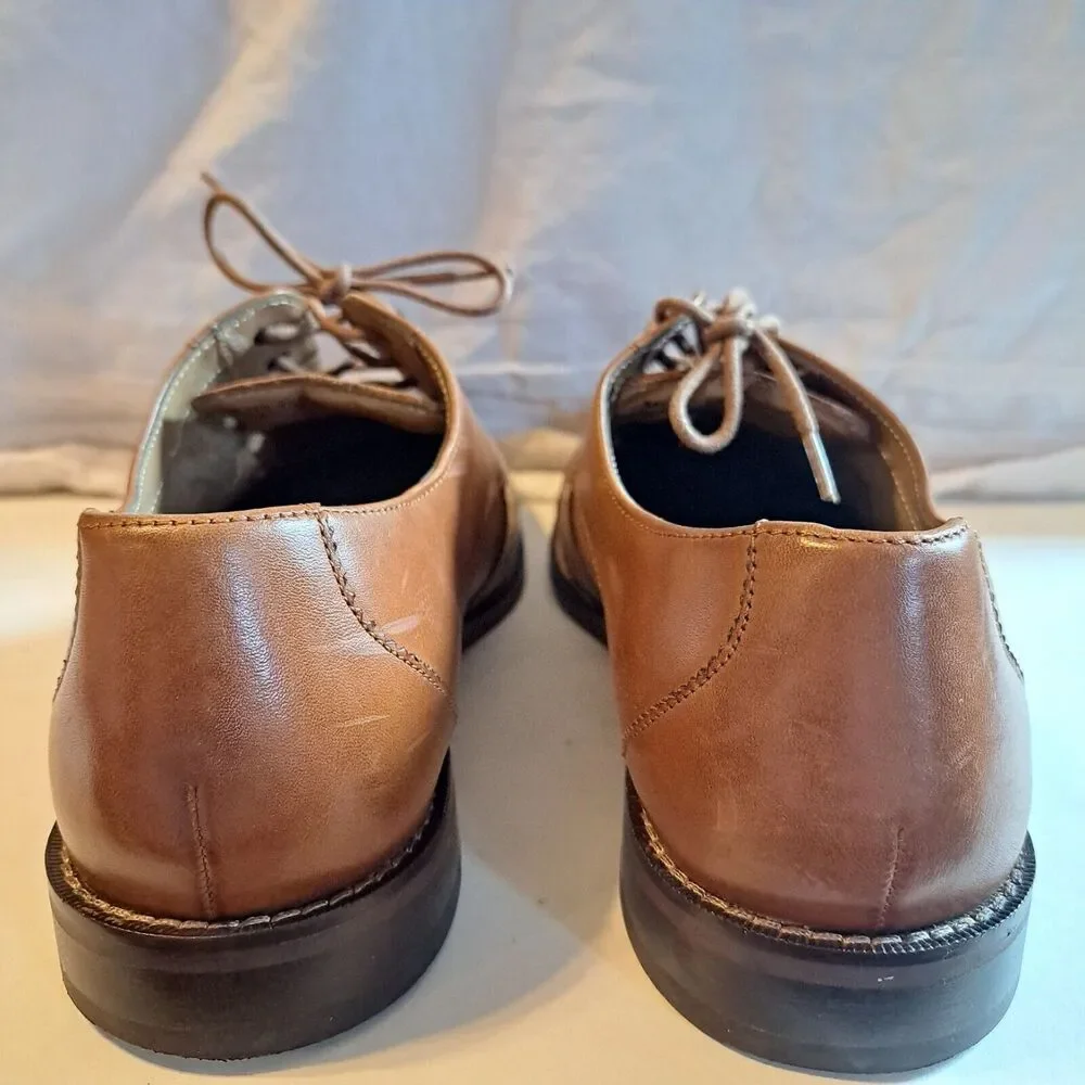 Florsheim Montinaro Leather Cap Toe Men's size 11.5D 11738 Tan Brown NEW scuffs
